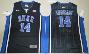 Maillot De Basket NCAA Duke Bleu Devils Brandon Ingram 14 Col V College Basketball Elite Noir